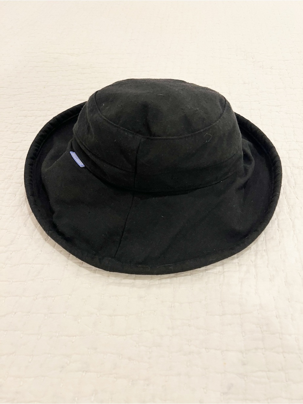 Wallaroo Hat Company Sydney Black Wide Brim Packable Sun One Size Adjustable - Picture 3 of 10